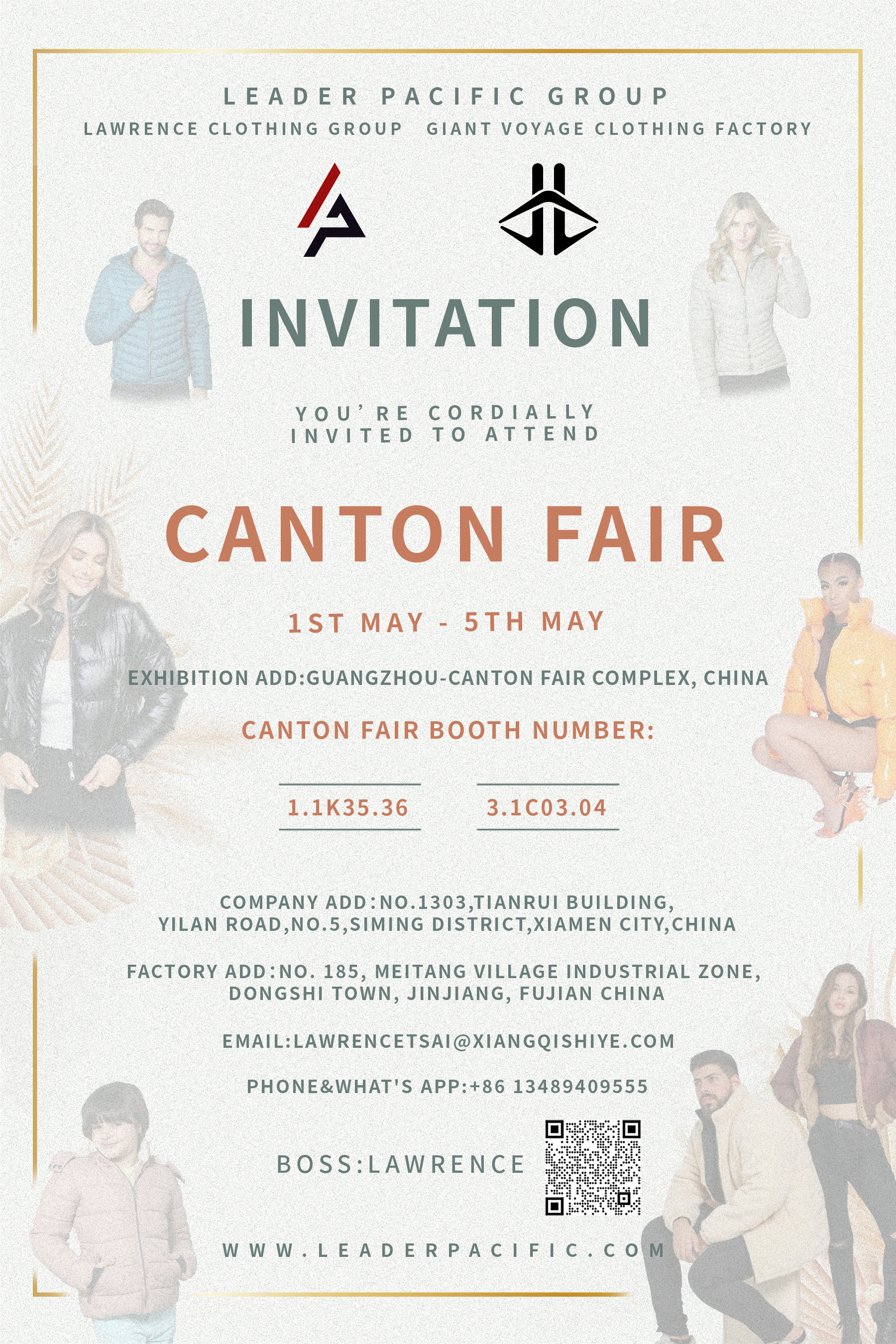 LEADER PACIFIC GROUP  2023 EXHIBITION INFORMATION