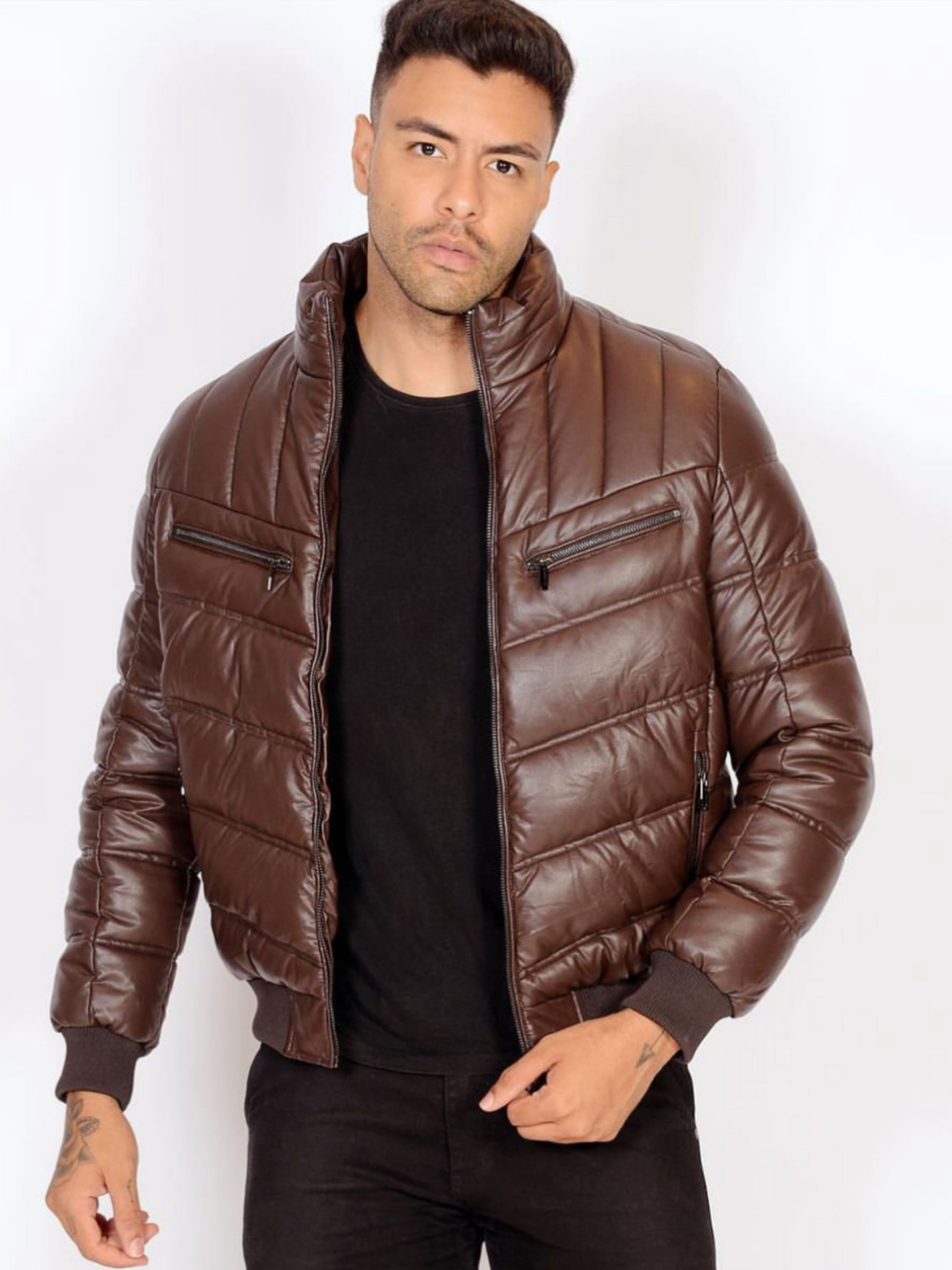 Brown cotton suit