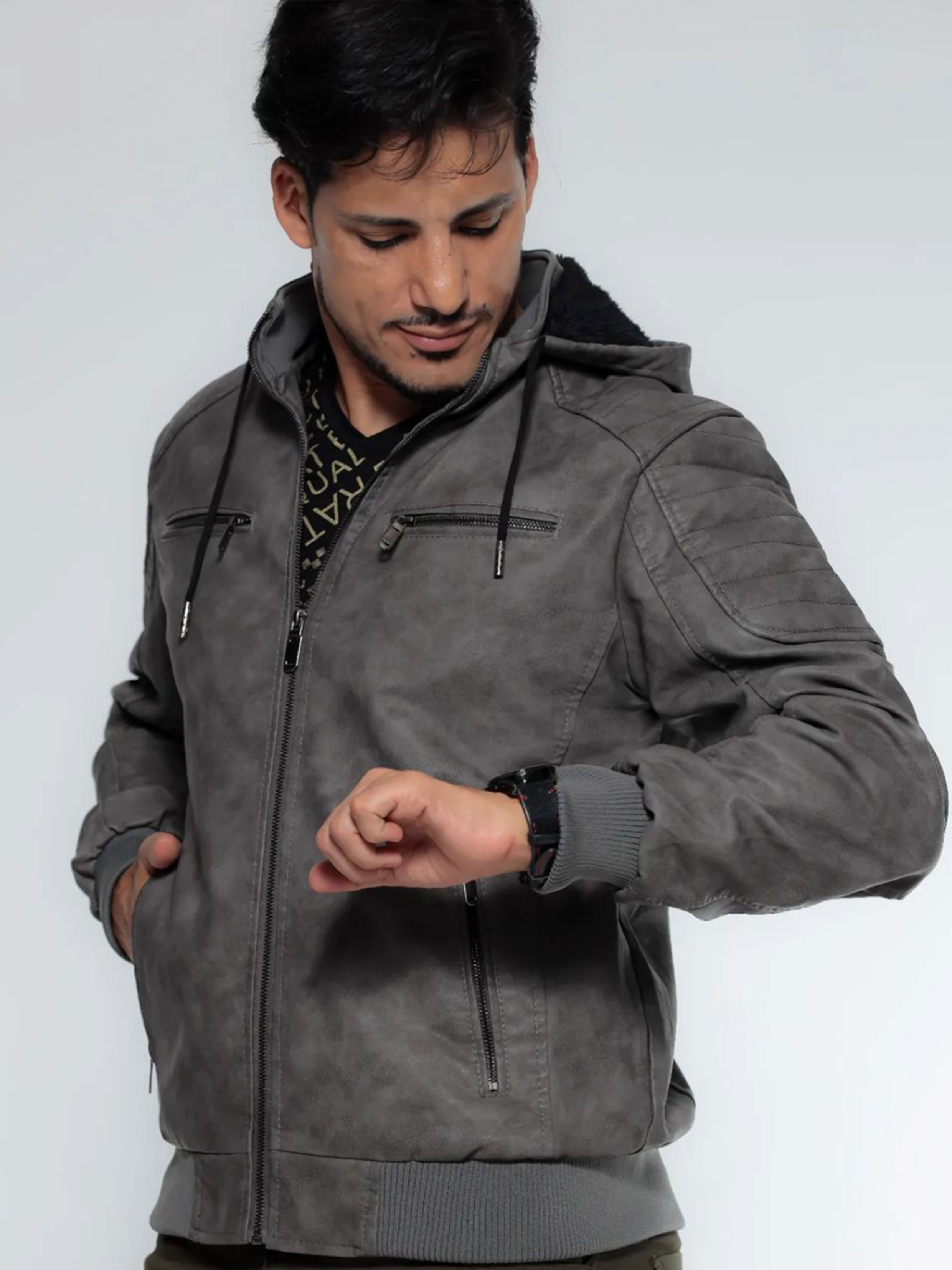 Fashionable hooded coat